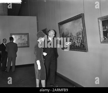 Staatsbesuch König und Königin von Thailand, Scheurker und Sirikit Datum: 24. Oktober 1960 Ort: Amsterdam, Noord-Holland Schlüsselwörter: Staatsbesuche Stockfoto