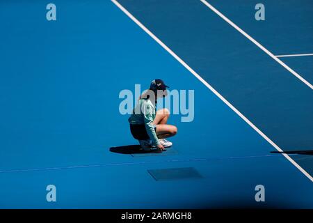 Australian Open, Melbourne Park, Victoria, Australien. Januar 2020. Day Ten-Quarter-Finale des Herreneinzels - Alexander Zverev gewann das Match - Image Credit: Brett keating/Alamy Live News Stockfoto