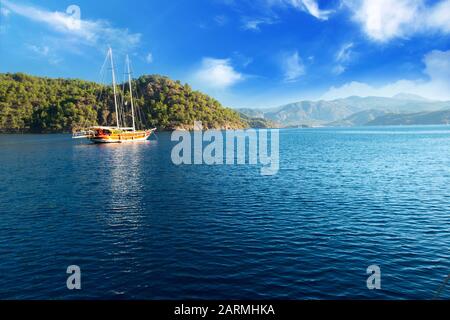 Kemer, Antalya, Mittelmeer, Türkei, Lycia. Stockfoto