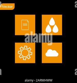 Klimarevektorsymbol auf weißem Hintergrund. Symbol für flaches Vektorklima aus der modernen Wettersammlung für mobiles Konzept und Design von Web-Apps. Stock Vektor