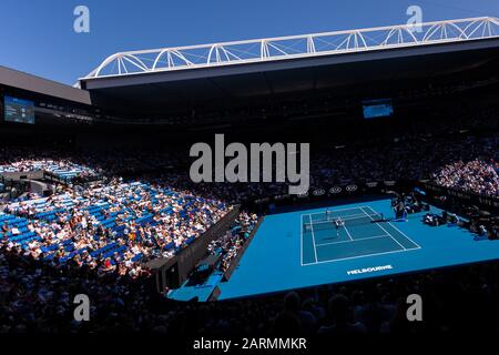 Melbourne, Australien. Januar 2020. Rod Laver Arena am 10. Tag der Australian Open. Credit: Dave Hewison/Alamy Live News Stockfoto