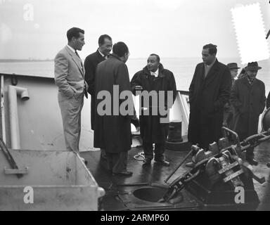 Aufgabe: Zaandlandse testvaart ms Aida III Datum: 22. Dezember 1961 Schlüsselwörter: Schiffe Name Der Einrichtung: Aida III Stockfoto