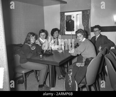 Aufgabe: Zaandlandse testvaart ms Aida III Datum: 22. Dezember 1961 Schlüsselwörter: Schiffe Name Der Einrichtung: Aida III Stockfoto