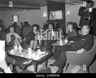 Aufgabe: Zaandlandse testvaart ms Aida III Datum: 22. Dezember 1961 Schlüsselwörter: Schiffe Name Der Einrichtung: Aida III Stockfoto