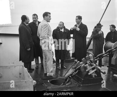 Aufgabe: Zaandlandse testvaart ms Aida III Datum: 22. Dezember 1961 Schlüsselwörter: Schiffe Name Der Einrichtung: Aida III Stockfoto