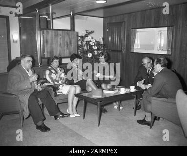 Aufgabe: Zaandlandse testvaart ms Aida III Datum: 22. Dezember 1961 Schlüsselwörter: Schiffe Name Der Einrichtung: Aida III Stockfoto