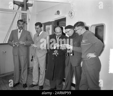 Aufgabe: Zaandlandse testvaart ms Aida III Datum: 22. Dezember 1961 Schlüsselwörter: Schiffe Name Der Einrichtung: Aida III Stockfoto