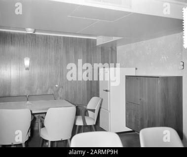 Aufgabe: Zaandlandse testvaart ms Aida III Datum: 22. Dezember 1961 Schlagwörter: Name der Inneren Institution: Aida III Stockfoto