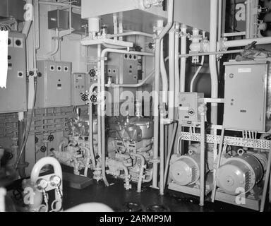 Aufgabe: Zaandlandse testvaart ms Aida III Datum: 22. Dezember 1961 Schlüsselwörter: Schiffe Name Der Einrichtung: Aida III Stockfoto