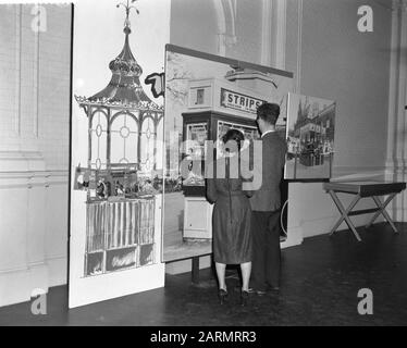 Comic-Strip-Ausstellung im Stedelijk Museum Datum: 13. Februar 1962 Schlüsselwörter: Museen Stockfoto