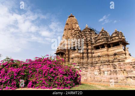 Kandariya Mahadeva Tempel, Khajuraho Gruppe Der Denkmäler, Madhya Pradesh, Indien, Südasien, Asien Stockfoto