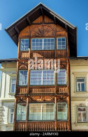 Impressionen aus dem wunderschönen historischen Dorf Bad Gastein im Salzkammergut, Österreich Stockfoto