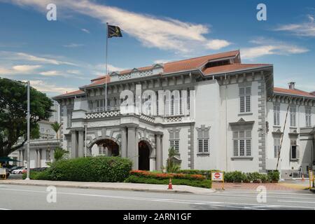 Singapur. Januar 2020. Die Außenansicht des Gebäudes des Singapore Cricket Club Stockfoto