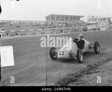 Training Grand Prix der Niederlande 500 cc cars M. Flinema Datum: 21. Juli 1950 Schlagwörter: Rennwagen, Training Persönliche Bezeichnung: M. Flintoma Stockfoto