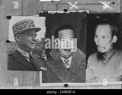 General Juin Keizer Bao Dui Ho Tsi Mink Datum: 19. Oktober 1950 Stockfoto