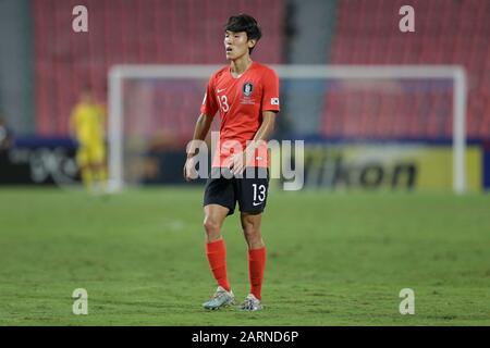 Lee Dong-Jun aus Südkorea während des Endspiels der AFC U-23 Championship Thailand 2020 zwischen Südkorea 1-0 Saudi-Arabien im Rajamangala Stadium in Bangkok, Thailand, 26. Januar 2020. (Foto von AFLO) Stockfoto