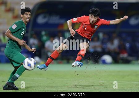 Lee Dong-Jun aus Südkorea während des Endspiels der AFC U-23 Championship Thailand 2020 zwischen Südkorea 1-0 Saudi-Arabien im Rajamangala Stadium in Bangkok, Thailand, 26. Januar 2020. (Foto von AFLO) Stockfoto