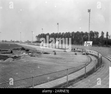 Kunsthalle am Deventer, Übersicht Eisbahn Datum: 27. september 1965 Standort: Deventer Schlüsselwörter: Arbeit, Eisbahnen, Übersichten Stockfoto