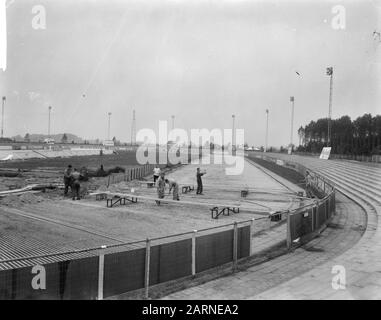 Kunsthalle am Deventer, Übersicht Eisbahn Datum: 27. september 1965 Standort: Deventer Schlüsselwörter: Arbeit, Eisbahnen, Übersichten Stockfoto