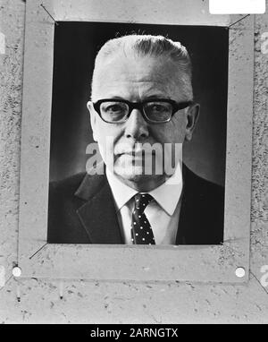 Dr. Gustav Heinemann, Bundespräsident von Westdeutschland Datum: 20. November 1969 Standort: B.R.D., Deutschland Schlagwörter: Präsidenten Personenname: Dr. Gustav Heinemann Stockfoto