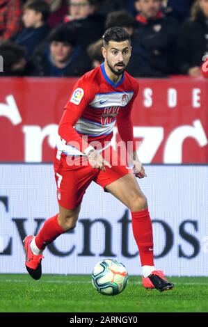 SEVILLA, 25-01-2020. Primera Division Spanische Liga. LaLiga. Estadio Ramon Sanchez-Pizjuan. Álvaro Vadillo (Granada CF) während des Spiels Sevilla FC - Granada CF. Stockfoto