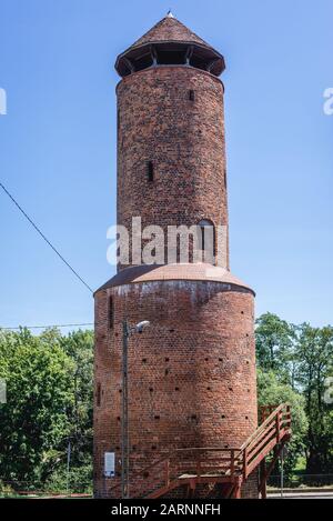 Pulverturm in Gryfice, der Hauptstadt des Landkreises Gryfice in der polnischen Wojewodschaft Westpomeranland Stockfoto