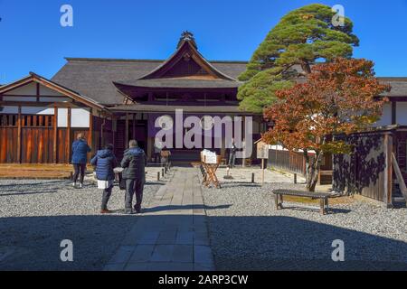 Traditionelle Architektur des Viertels Sanmachi-Suji, Takayama, Japan Stockfoto