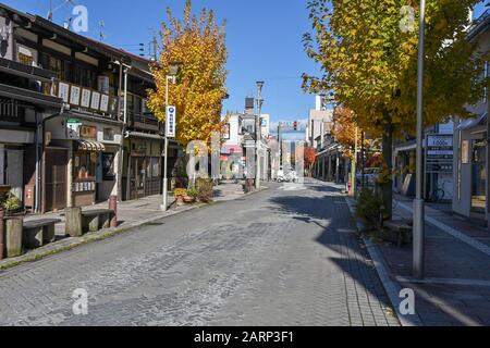 Traditionelle Architektur des Viertels Sanmachi-Suji, Takayama, Japan Stockfoto