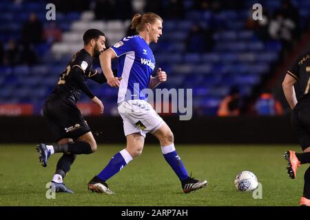 Oldham, ENGLAND - 28. JANUAR Carl Piergianni von Oldham Athletic während des Sky Bet League 2 Spiels zwischen Oldham Athletic und Mansfield Town im Boundary Park, Oldham am Dienstag, 28. Januar 2020. (Gutschrift: Eddie Garvey   MI News) Stockfoto