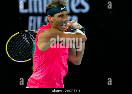 Melbourne, Australien. Januar 2020. Rafael Nadal (ESP) am 10. Tag der Australian Open. Credit: Dave Hewison/Alamy Live News Stockfoto