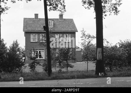 Fixpunkte Cultural Service Huis in der Nähe von Aalten Anmerkung: A-15. Terreinwatmodifications Stockfoto