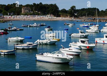 Hafen Manec'h, Nevez, Finistere, Bretagne, Frankreich, Europa Stockfoto