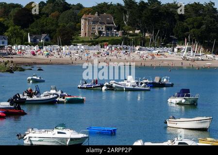 Hafen Manec'h, Nevez, Finistere, Bretagne, Frankreich, Europa Stockfoto