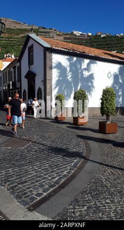 Camara de Lobos ist ein Fischerdorf in der Nähe von der Stadt Funchal Madeira, in der einige der höchsten Klippen der Welt Stockfoto