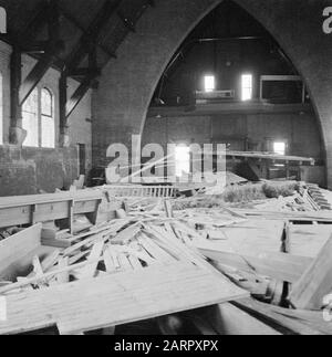 Wieringermeerpolder Datum: 8. Dezember 1945 Ort: Noord-Holland, Wieringermeer Stockfoto