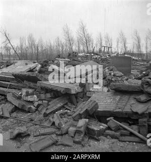 Wieringermeerpolder Datum: 8. Dezember 1945 Ort: Noord-Holland, Wieringermeer Stockfoto