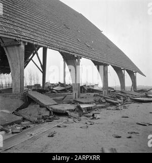 Wieringermeerpolder Datum: 8. Dezember 1945 Ort: Noord-Holland, Wieringermeer Stockfoto