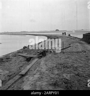 Wieringermeerpolder Datum: 8. Dezember 1945 Ort: Noord-Holland, Wieringermeer Stockfoto