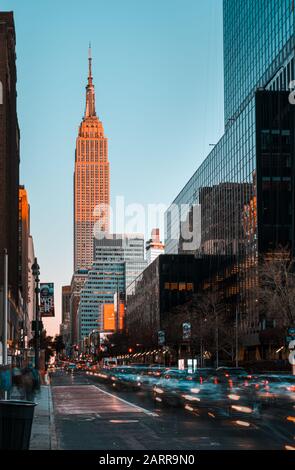 Das Empire State Building in New York, USA. Stockfoto