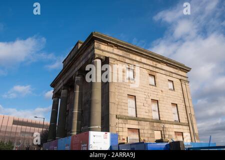 Die Bauarbeiten an der HS2-Straße rund um die Curzon Street in Eastside, Birmingham, Großbritannien werden fortgesetzt Stockfoto