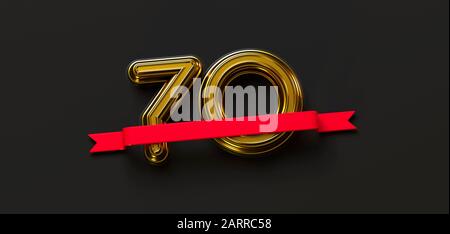 70-jähriges Jubiläum Stockfoto