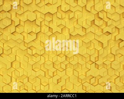 Sechsecke aus Rauten. 3D-Hintergrund Stockfoto