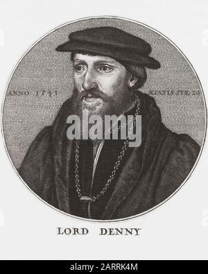 Sir Anthony Denny, Lord Denny, 1501 - 1549. Vertrauter von König Heinrich VIII. Von England. Stockfoto