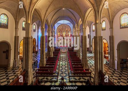 Die Kathedrale San Cristóbal de La Laguna oder Catedral de Nuestra Señora de los Remedios ist eine in Spanien gelegene, römische katholische Kirche auf Teneras. Begonnen im Jahr 1904/05 Stockfoto