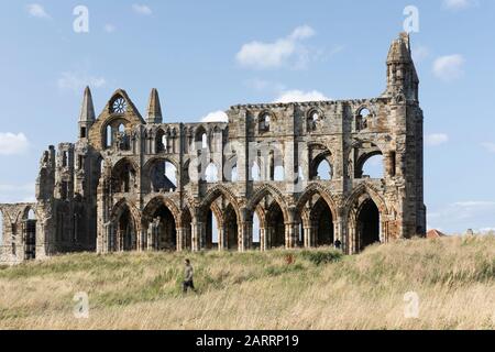 Whitby Abtei UK Stockfoto