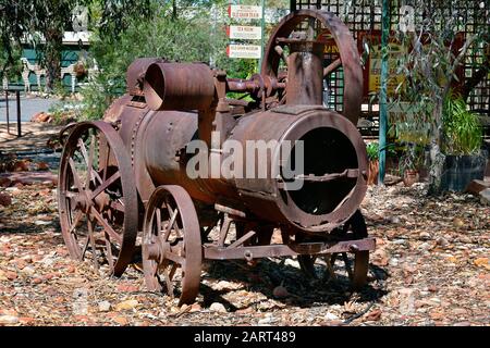 Alice Springs, NT, Australien - 20. November 2017: Vintage-Ausrüstung im Ghan Museum Stockfoto