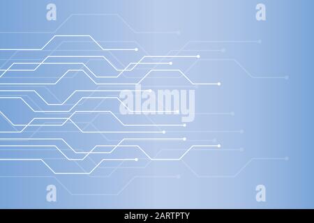 Die digitale Technik elektronik platine Elemente Vektor-illustration EPS 10. Stock Vektor
