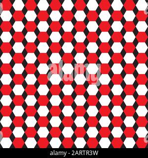 Nahtloses hexagonales Strukturmuster. Geometrisches abstraktes Muster. Stock Vektor