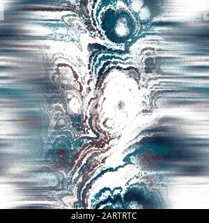 Gewelltes Fluidmuster aus der Vena fractal Marmor Stock Vektor
