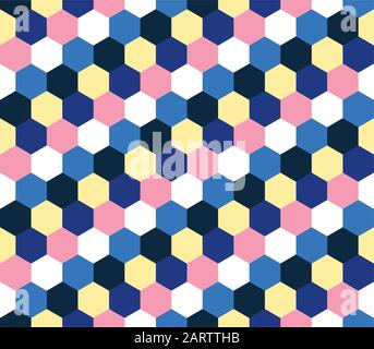 Nahtlose bunte sechseckige Wabenmuster Hintergrund Stock Vektor